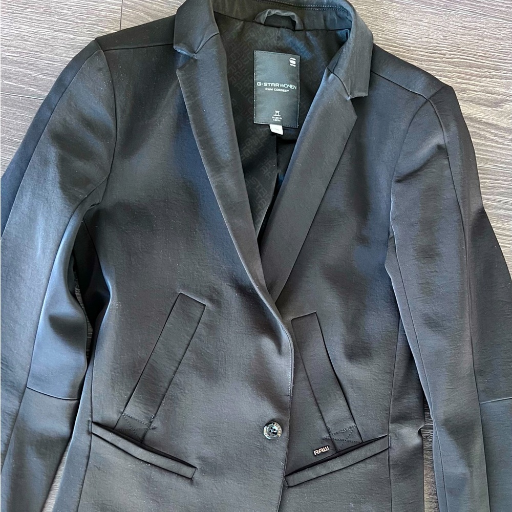 G-Star Women Raw Correct Black Blazer Size 34